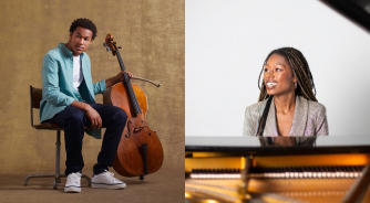 Sheku Kanneh-Mason (photo: Jake Turney) and Isata Kanneh-Mason (photo: Robin Clewley)