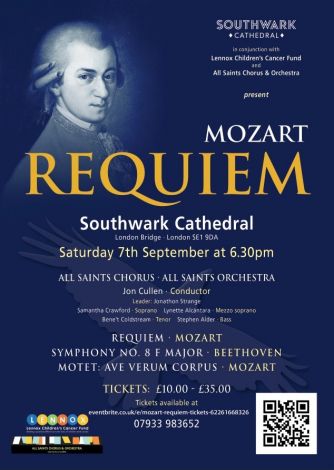 Southwark Cathedral in conjunction with Lennox Children's Cancer Fund. Jon Cullen conductor.