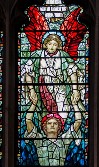 Glass by Henry Holliday, 1905, photo by Julian P Guffog (Creative Commons)