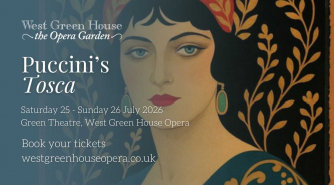 Puccini’s Tosca, Saturday 25th July 7pm, Sunday 26th July 6pm, Green Theatre