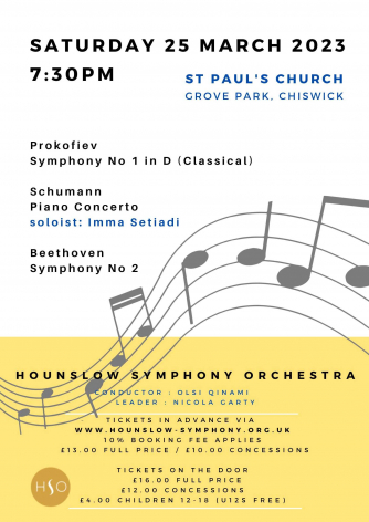 Hounslow Symphony Orchestra Spring concert