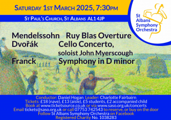 St Albans Symphony Orchestra spring concert St Albans Symphony Orchestra spring concert