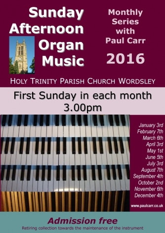 Sunday Afternoon Organ Music 2016 'Toccata!' Sunday Afternoon Organ Music 2016 'Toccata!'