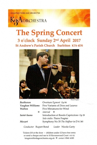 2017 Spring concert flyer