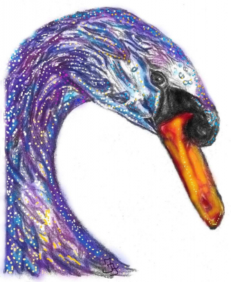 Mystical Swan in Blue by Fiona T Frank www.Fiona-Frank.com Mystical Swan in Blue by Fiona T Frank www.Fiona-Frank.com
