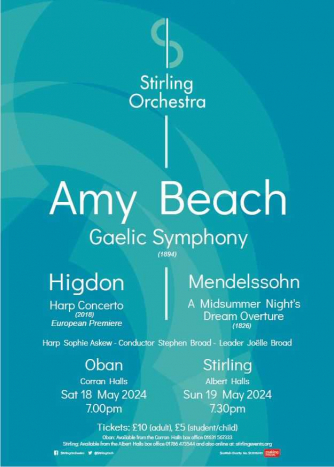 Stirling Orchestra May Concert Poster Stirling Orchestra May Concert Poster