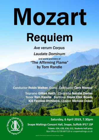 Mozart's Requiem concert poster