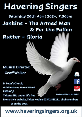 Havering Singers; The Armed Man Havering Singers; The Armed Man