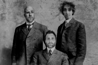 multi-instrumentalist Oren Ambarchi, bassist Johan Berthling and drummer Andreas Werliin multi-instrumentalist Oren Ambarchi, bassist Johan Berthling and drummer Andreas Werliin