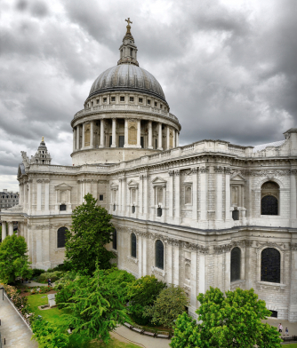 St Paul's Cathedral from the south east St Paul's Cathedral from the south east