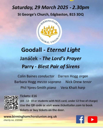Birmingham Choral Union: 'Eternal Light' Birmingham Choral Union: 'Eternal Light'