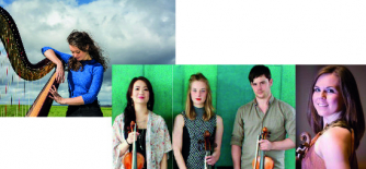 Esther Swift & The Brodick Quartet [L to R: Katrina Lee (violin II), Alice Allen (cello), Ben Norris (violin I), Rhoslyn Lawton (viola)]