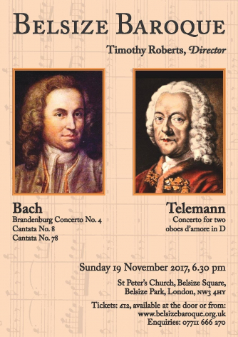 Flyer for concert