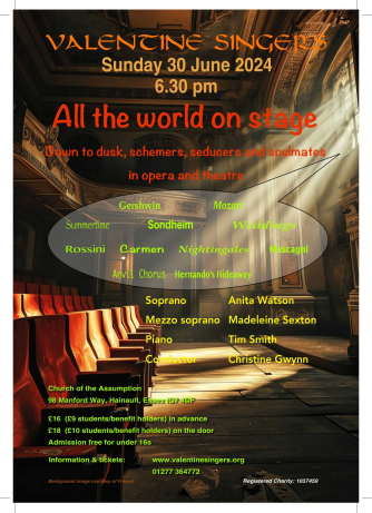 All the world on stage ~ a celebration of life through musical shows and opera!