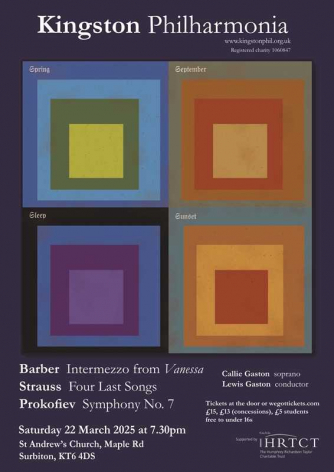 KPO Spring 2025 concert poster KPO Spring 2025 concert poster