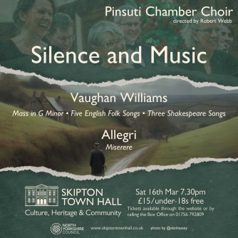 Pinsuti Chamber Choir presents: “Silence and Music” Pinsuti Chamber Choir presents: “Silence and Music”