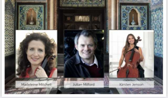 Madeleine Mitchell, Julian Milford, Kirsten Jenson at Leighton House