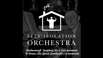 The Self-Isolation Orchestra logo for Rachmaninoff / Strauss The Self-Isolation Orchestra logo for Rachmaninoff / Strauss