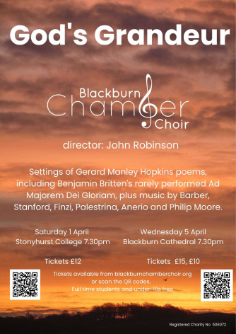 Blackburn Chamber Choir: God's Grandeur Blackburn Chamber Choir: God's Grandeur