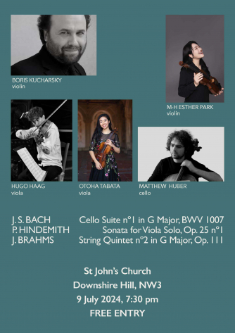 Summer concert: Bach, Hindemith and Brahms Summer concert: Bach, Hindemith and Brahms