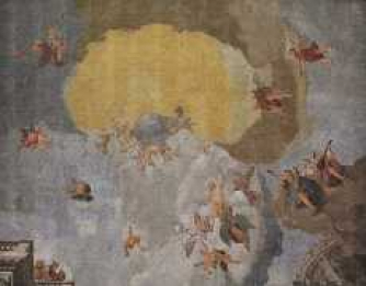 Martyrdom and Glory of Saint James (ceiling fresco detail), via Wikimedia Commons Martyrdom and Glory of Saint James (ceiling fresco detail), via Wikimedia Commons