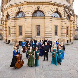 An orchestra stand in front of a Georgian concert hall An orchestra stand in front of a Georgian concert hall