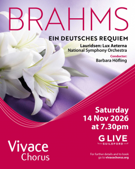 Vivace Brahms Poster