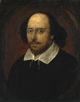 The picture of William Shakespeare from the National Picture Gallery