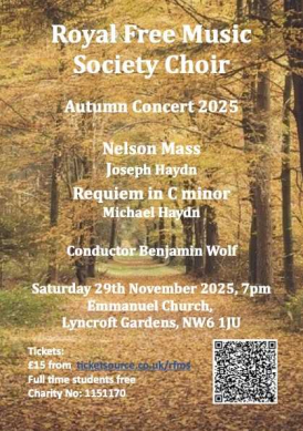 Royal Free Music Society Autumn Concert