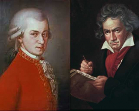 Mozart and Beethoven