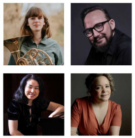 NAOMI KILBY soprano CHRISTOPHER KILLERBY tenor ISABELLA WARD ACKLAND french horn KAISHUN YPSILANTIS piano