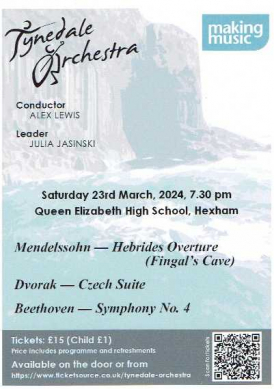 Tynedale Orchestra Spring Concert