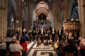 A Worcester Festival Choral Society concert in Worcester Cathedral