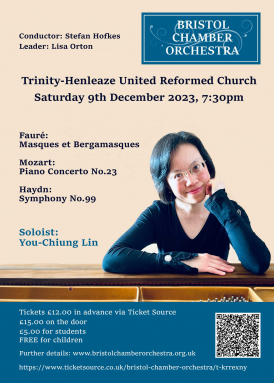 Bristol Chamber Orchestra with Soloist You-Chiung Lin