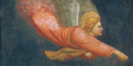Detail of 14th-century fresco (North Italian, Anon) via Rawpixel