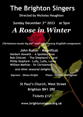 a seasonal programme of contemporary choral pieces