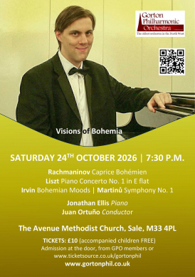 Gorton Philharmonic Orchestra Autumn Concert 2026