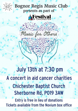 Bognor Regis Music Club Presents: Music for Others