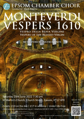 Monteverdi Vespers 1610 Summer Concert
