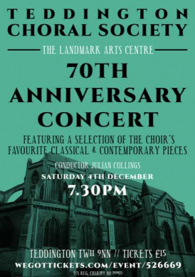 70th Anniversary Concert flyer