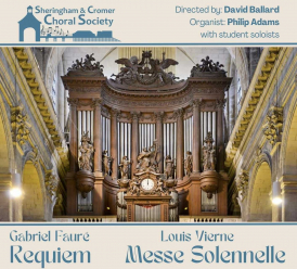 Concert details with image of Saint-Sulpice organ