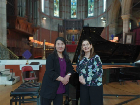 Yoko Ono and Clélia Iruzun