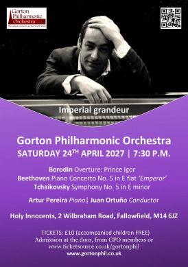 Gorton Philharmonic Orchestra Spring Concert 2027