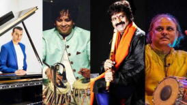 London Ragas Fusion: Flute, Piano, Tabla & Ghatam in Dialogue — an Indian classical and fusion music concert at Duke Hall, Royal Academy of Music, London.
