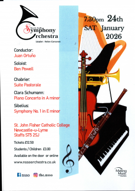 North Staffs Symphony Orchestra January Concert 2026