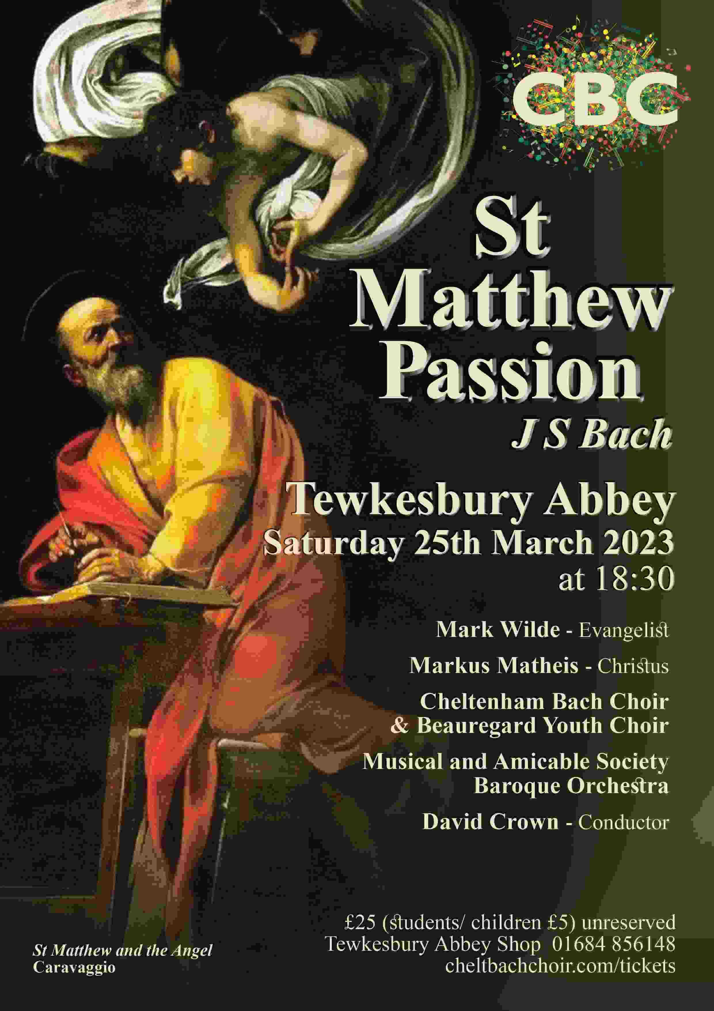 JS Bach St Matthew Passion at Tewkesbury Abbey, Tewkesbury on