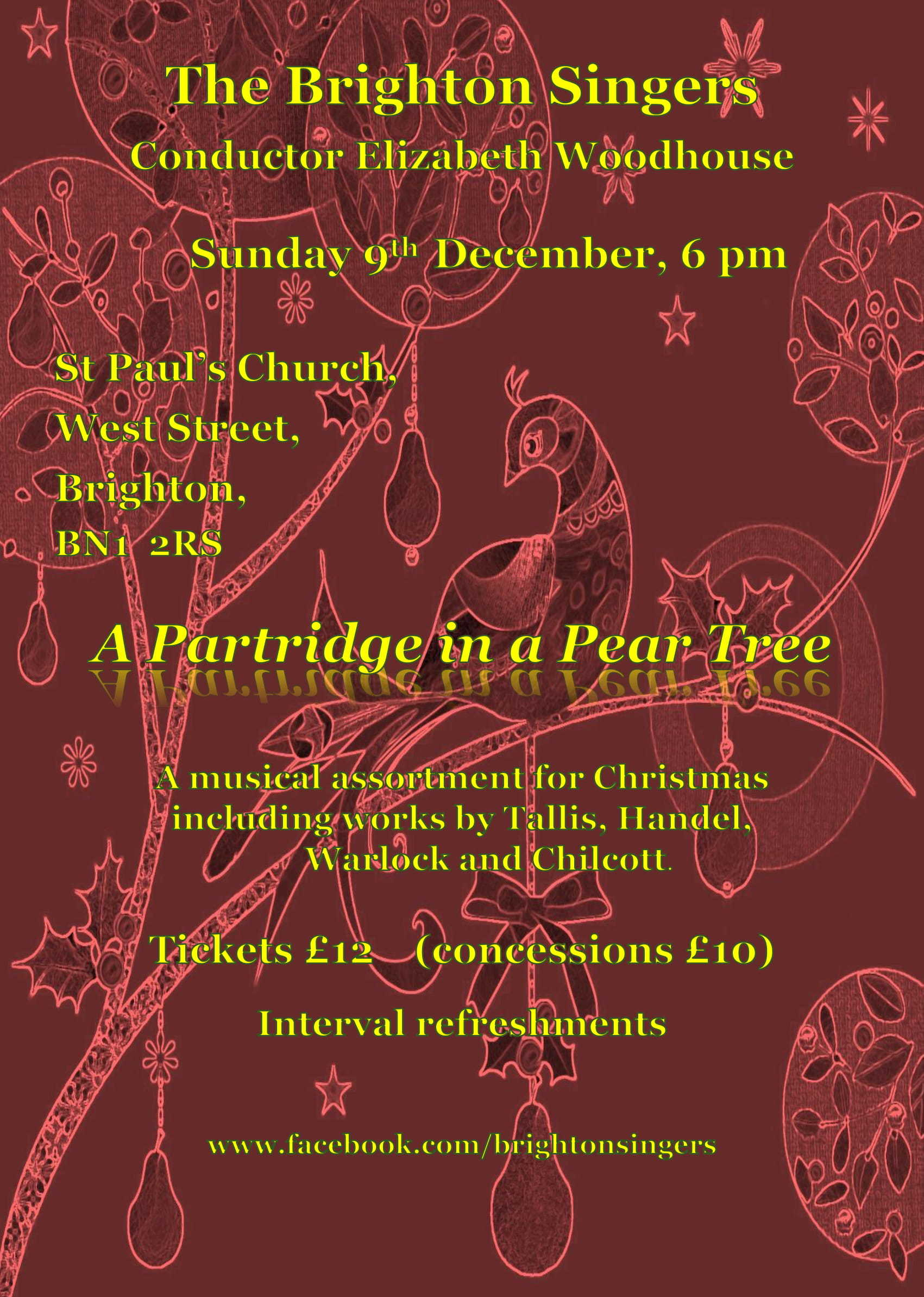A Partridge in a Pear Tree a programme of choral music for Christmas