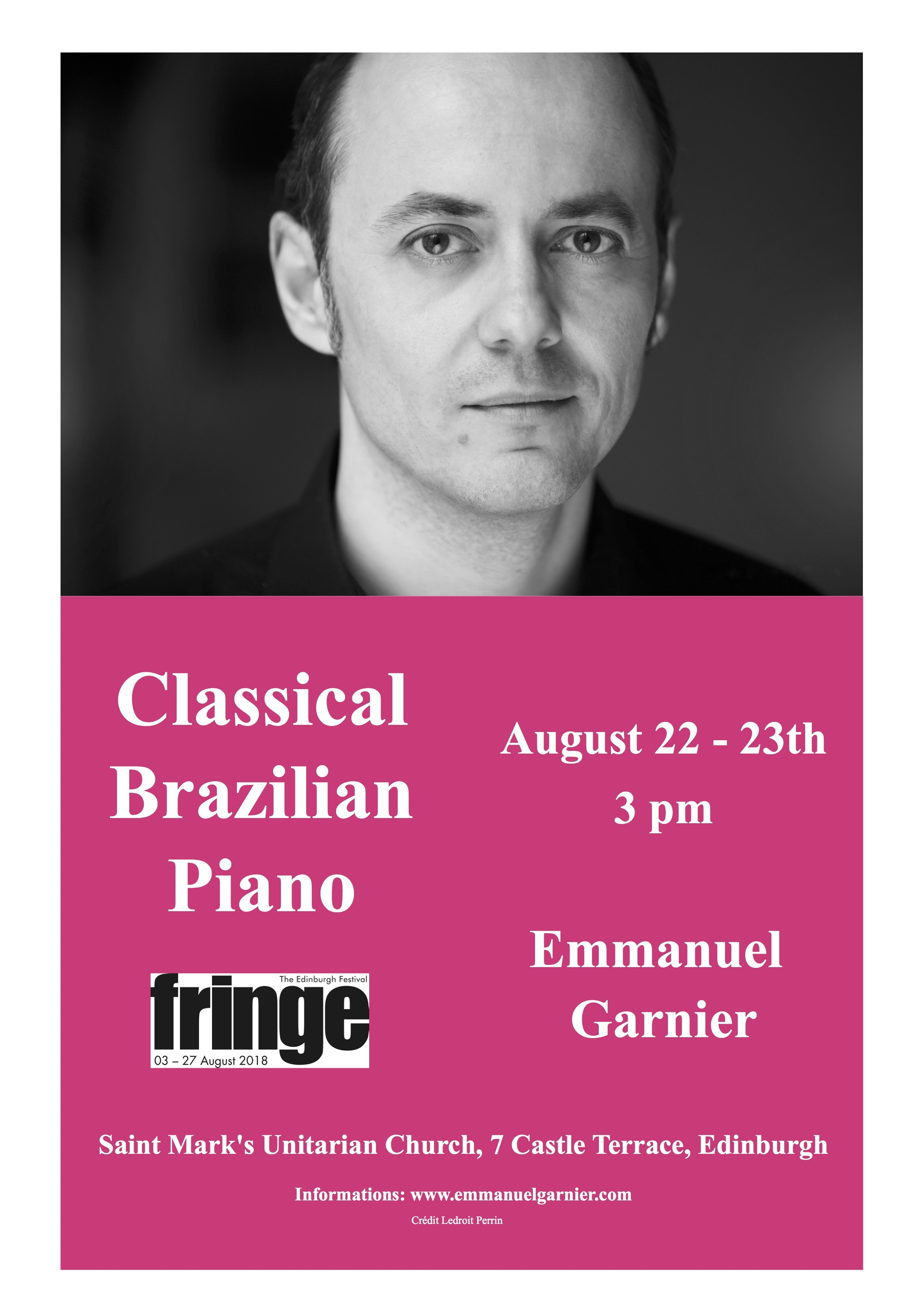 Classical Brazilian Piano at St Mark's Unitarian Church, Edinburgh on