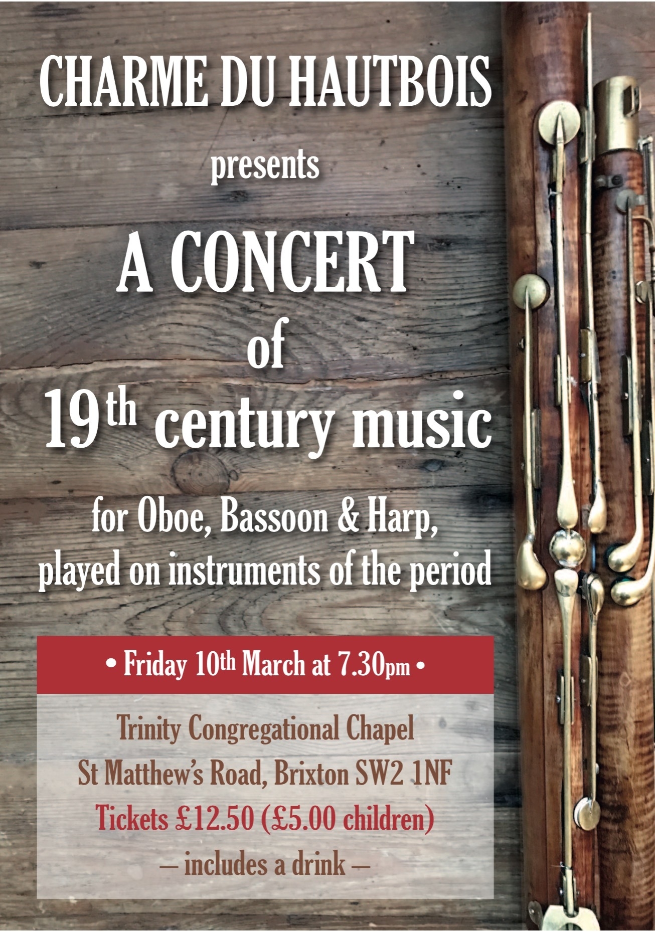 Charme du Hautbois A concert of century music for oboe